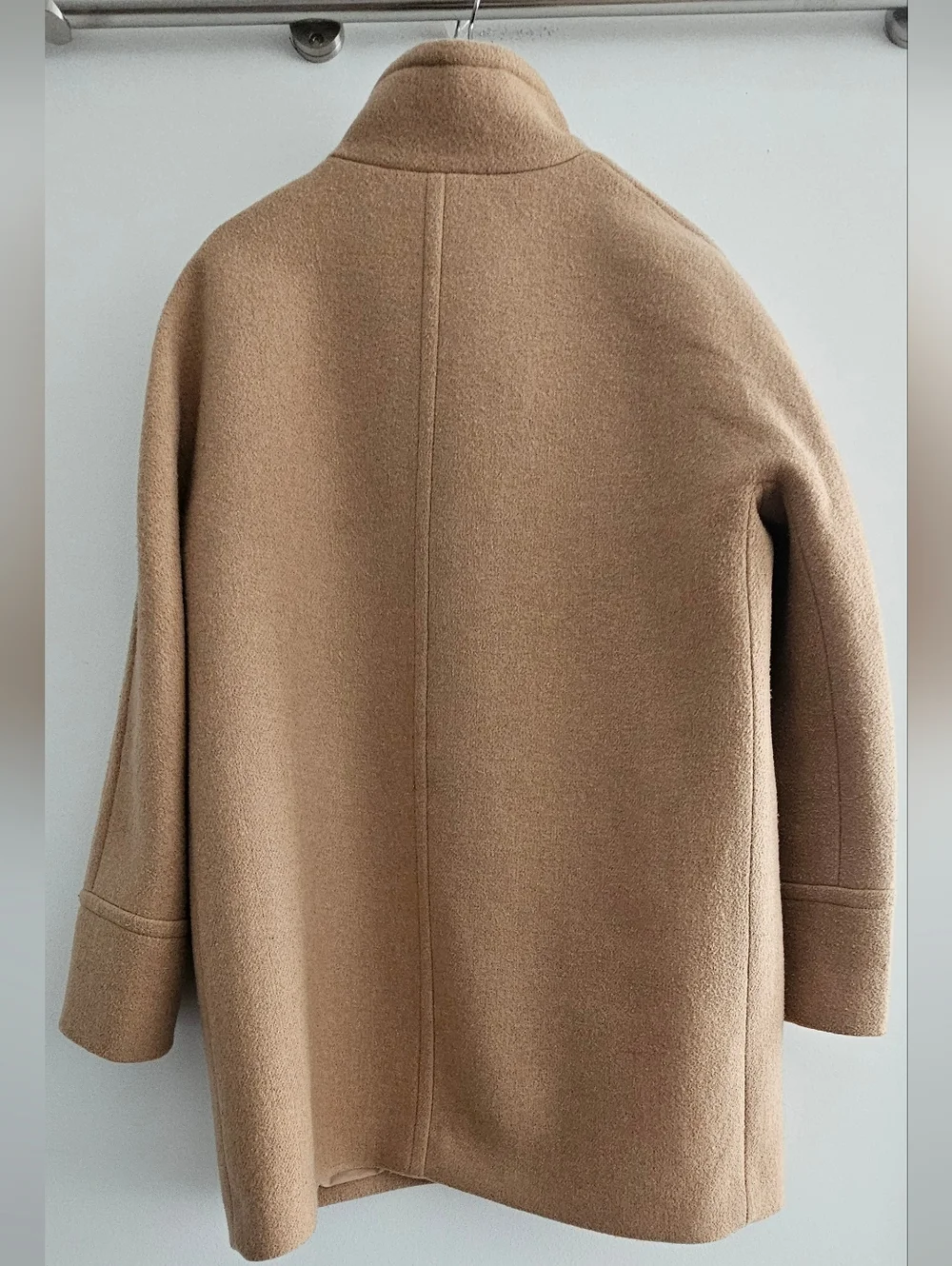 J. Crew Factory City Coat Heathered Acorn Size 16 - Picture 2 of 8